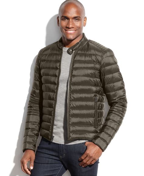 michael michael kors men's essex down jacket|Michael Kors lightweight down jacket.